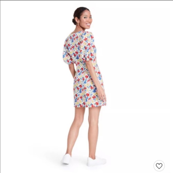 RIXO x Target Floral Puff Sleeve Bodice Dress 6 - Picture 5 of 13